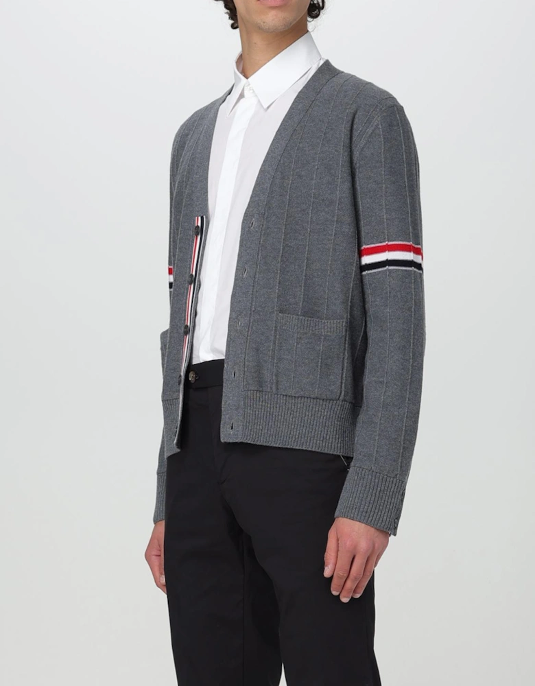 4Bar Stripe Cardigan Sweater