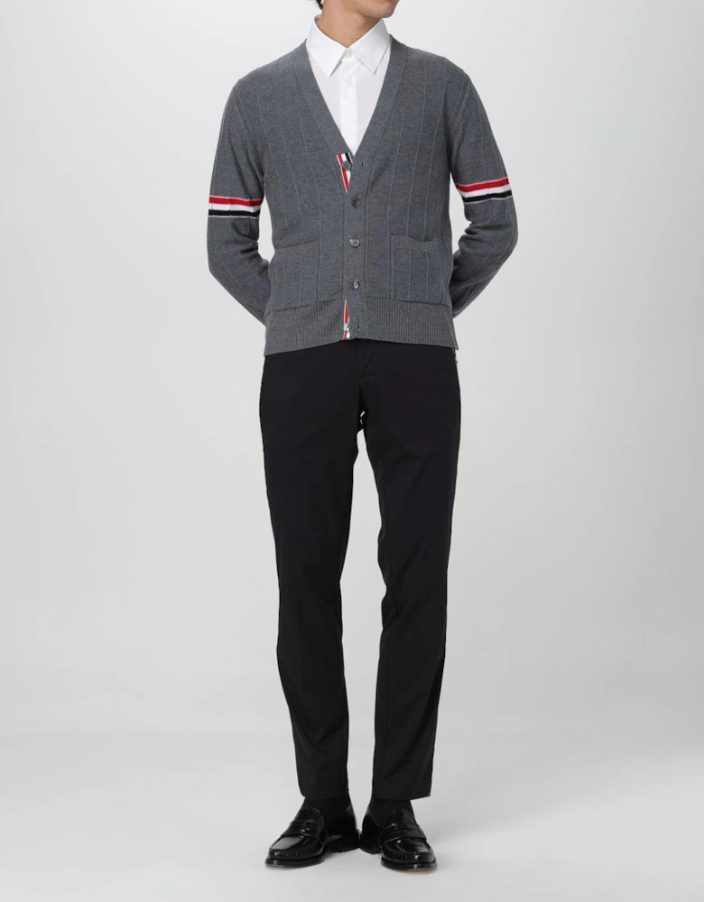 4Bar Stripe Cardigan Sweater