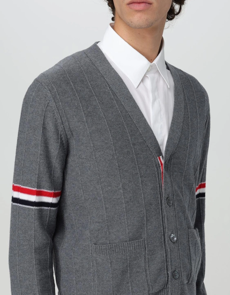 4Bar Stripe Cardigan Sweater