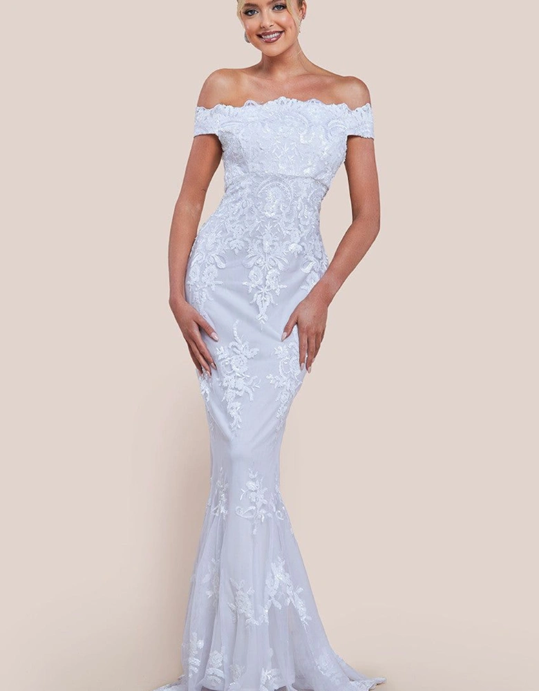 Bardot Sequin Embroidered Maxi Dress