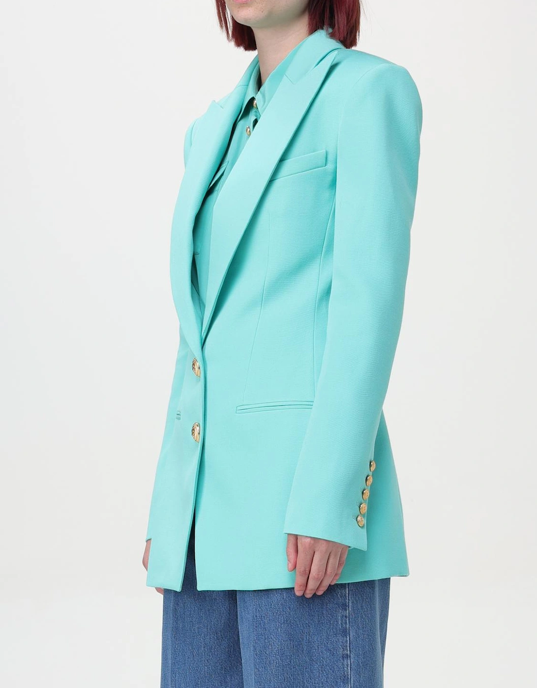 Tailored Blazer Structured Notch Collar
