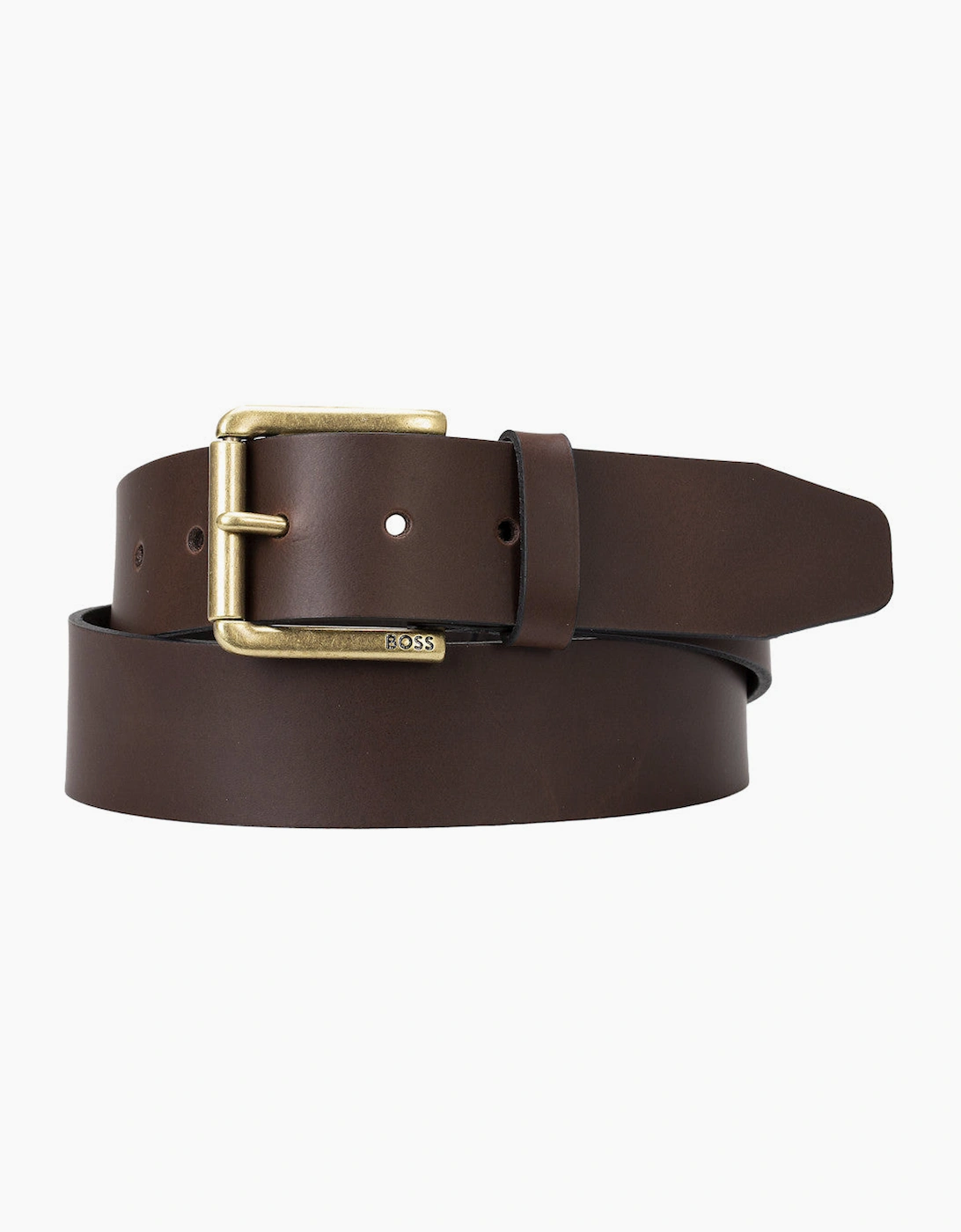 Men's BOSS Black Joris_Sz40 Belt 203 Dk Brown - Size: 100 - 38