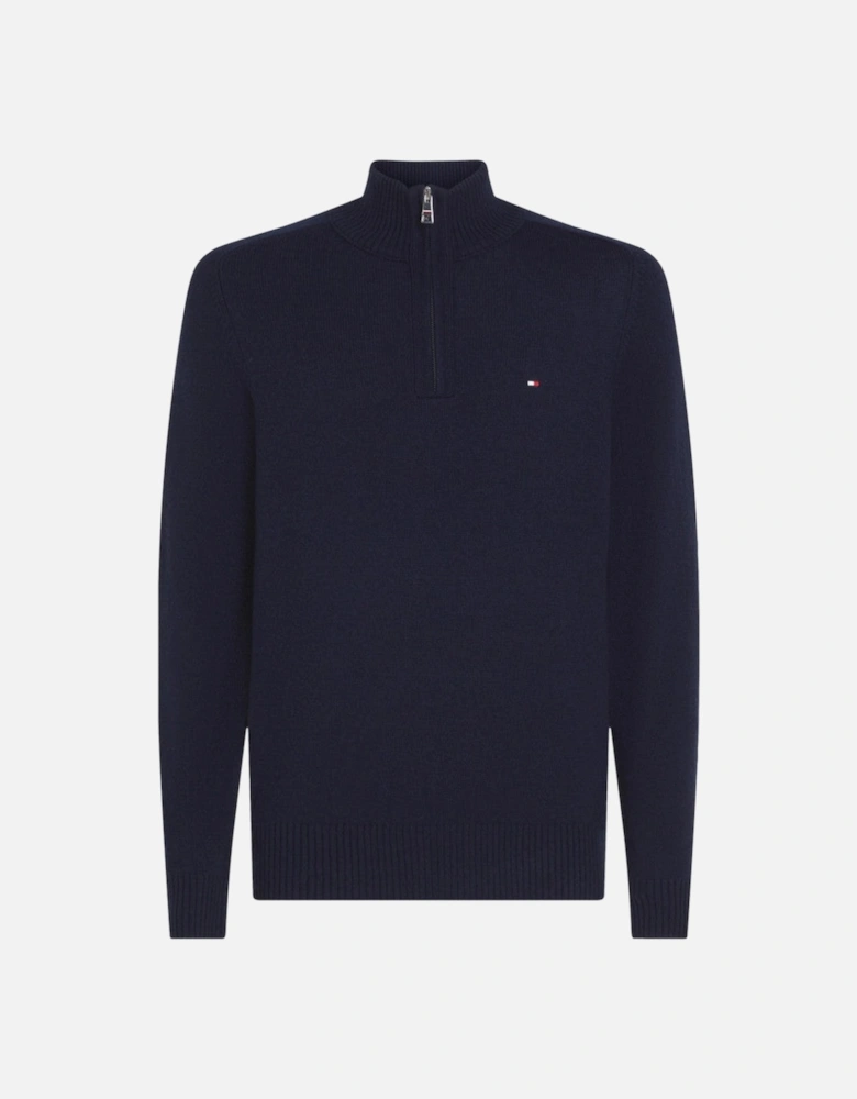 Lambswool Half Zip Sweater DW5  Desert Sky