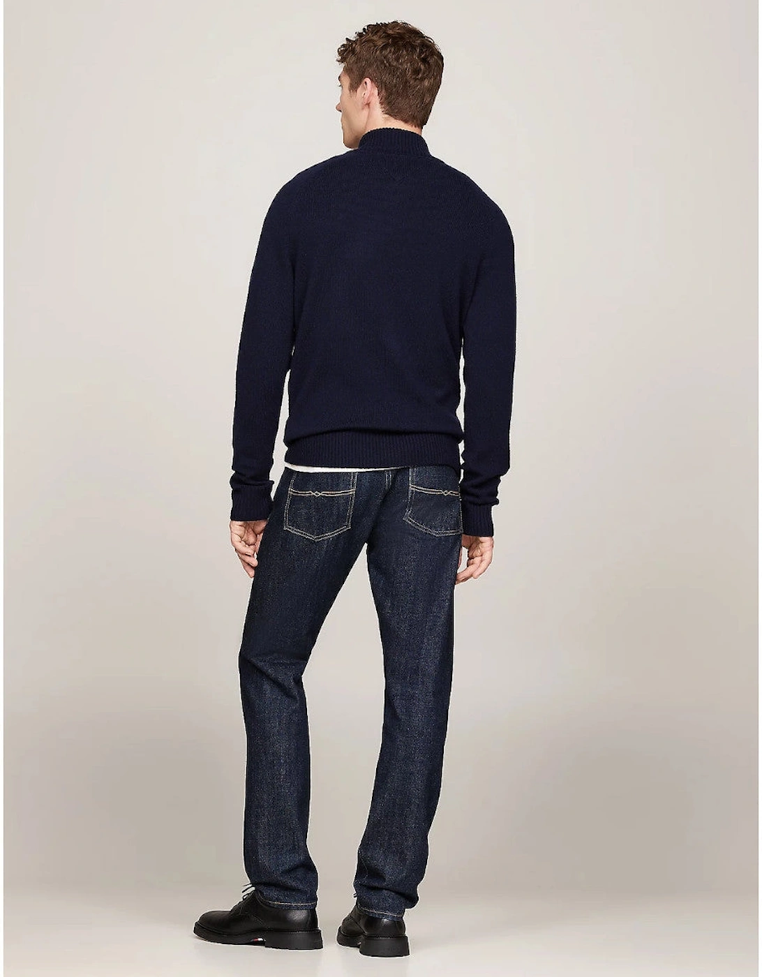Lambswool Half Zip Sweater DW5  Desert Sky