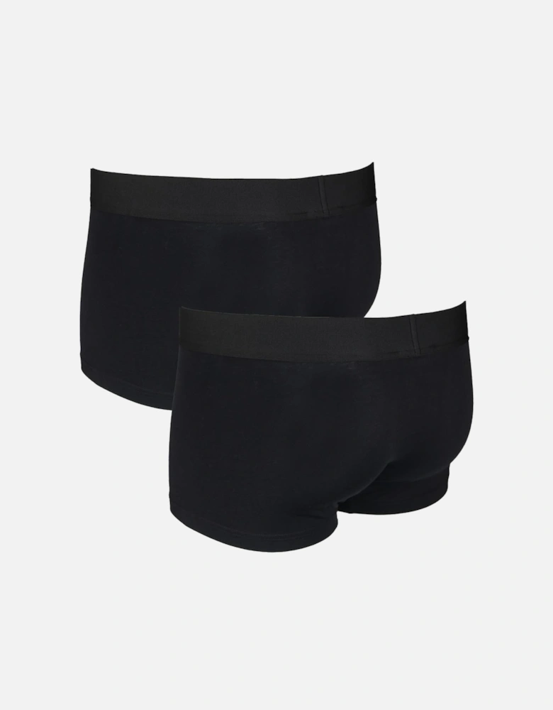 2-Pack Essential Tex Jersey Low Rise Trunks, Black