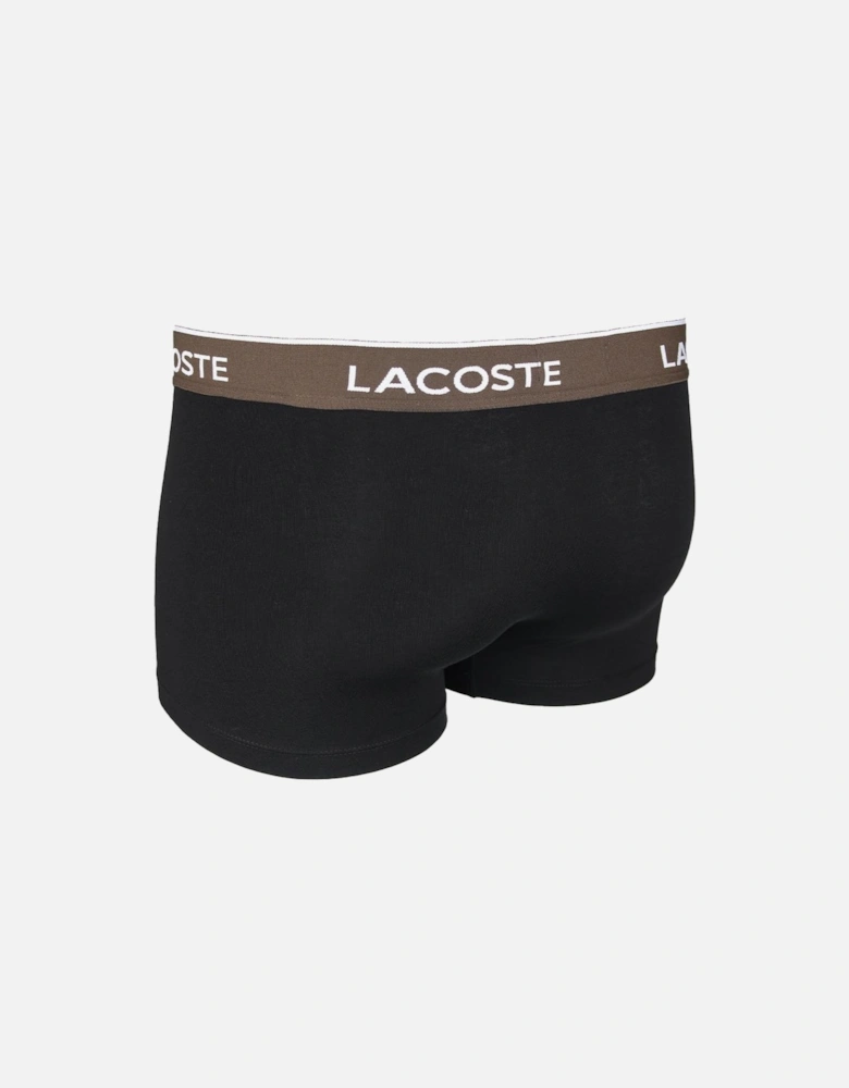 3-Pack Casual Boxer Trunks, Black