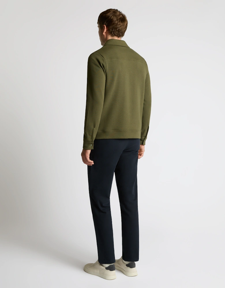 Bamboo-Blend Overshirt - Khaki