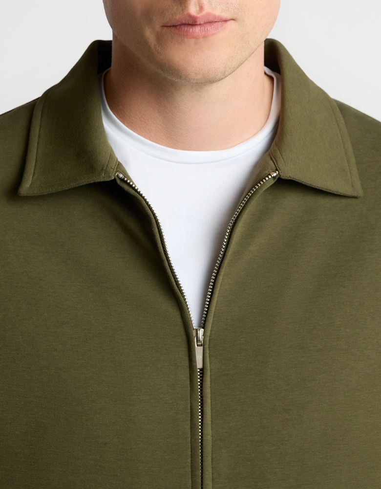 Bamboo-Blend Overshirt - Khaki