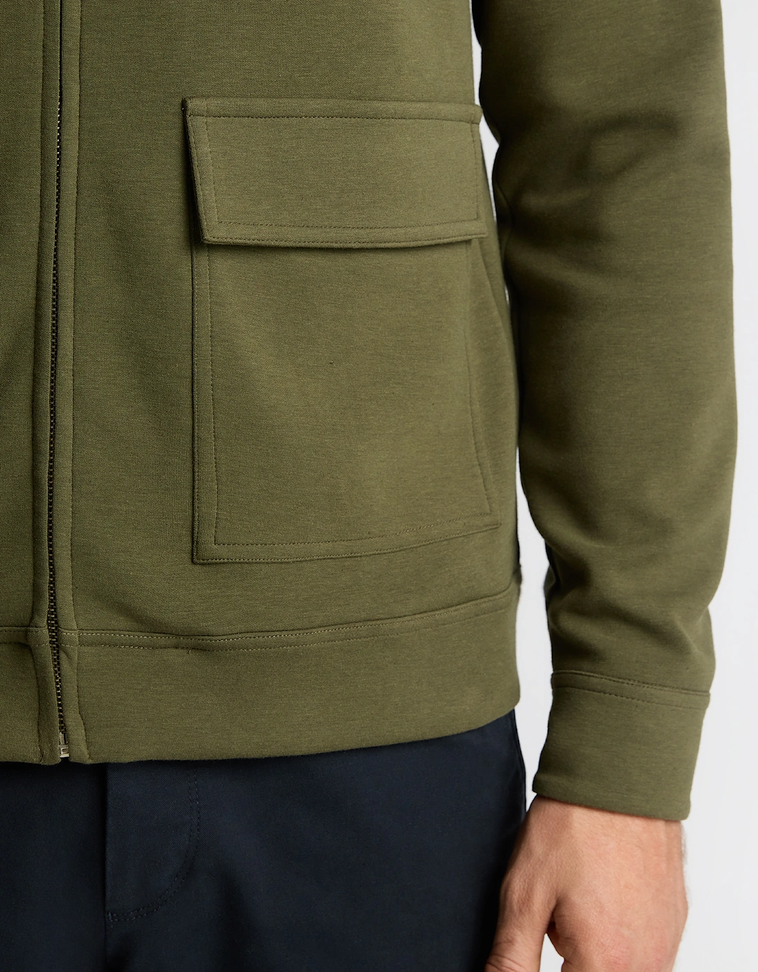 Bamboo-Blend Overshirt - Khaki