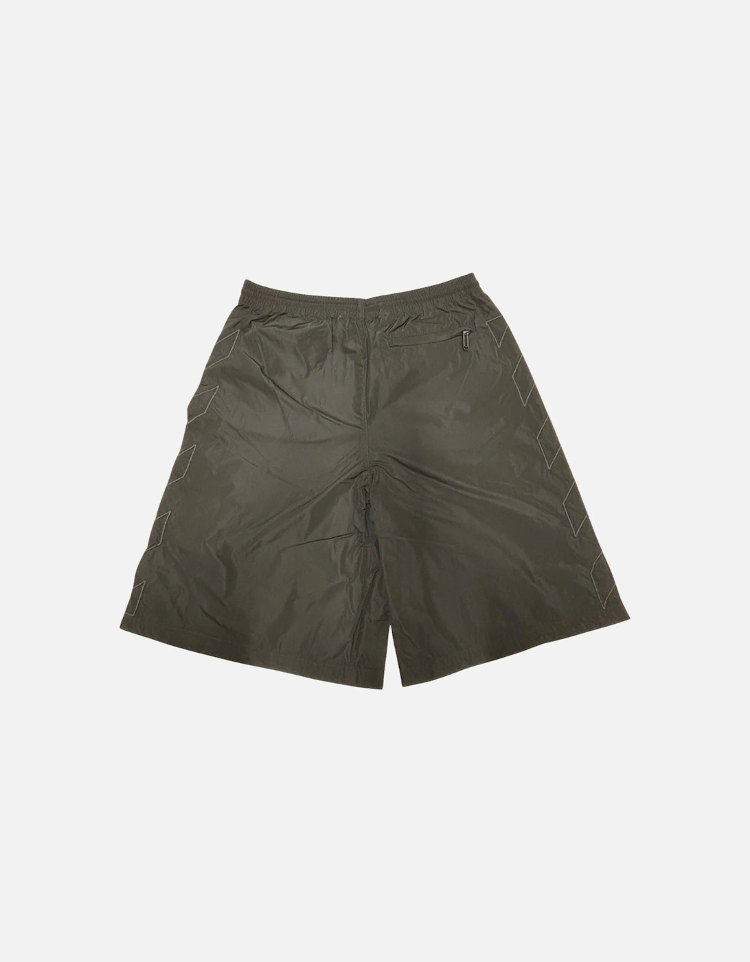 Diag Outline Black Track Shorts