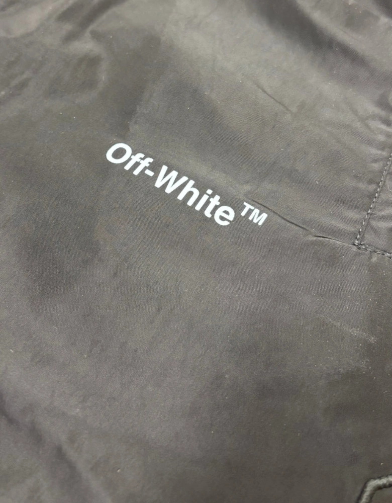 Diag Outline Black Track Shorts