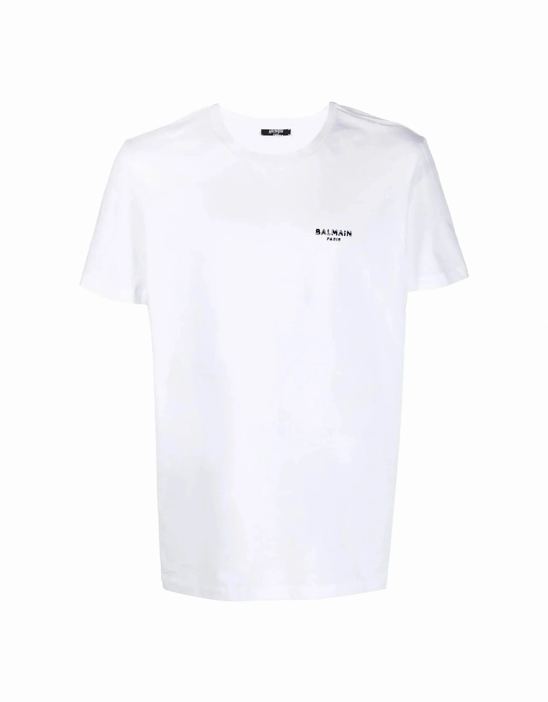 Small Logo Flock Cotton T-Shirt White, 6 of 5