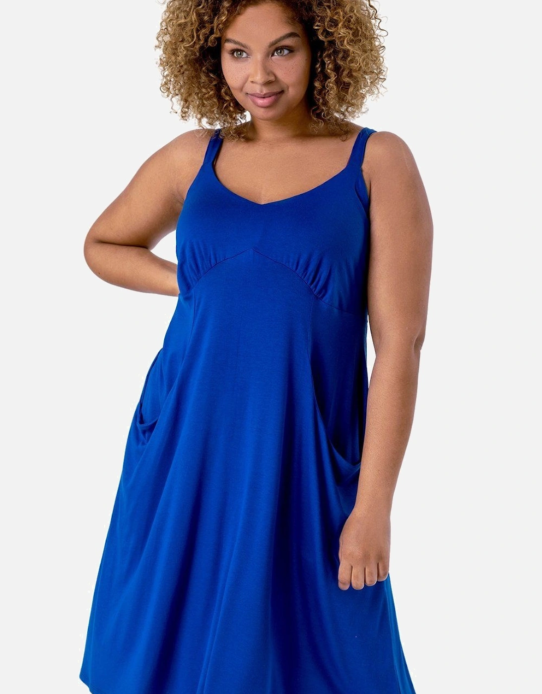 Curve Strappy Pocket Sun Dress, 2 of 1