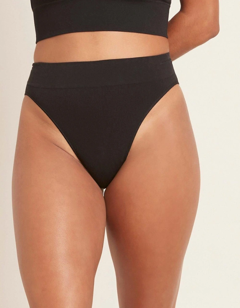 Lyolyte Ribbed High Leg Brief