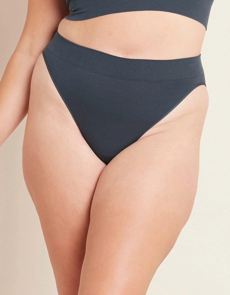 Lyolyte Ribbed High Leg Brief