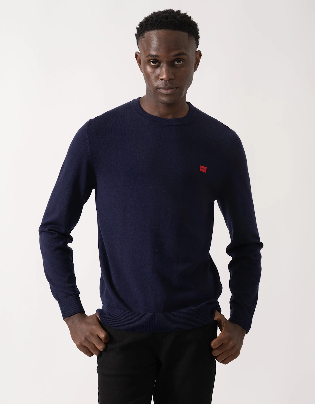 HUGO San Cassius Mens Crew Neck Sweater - Navy 418, 5 of 4