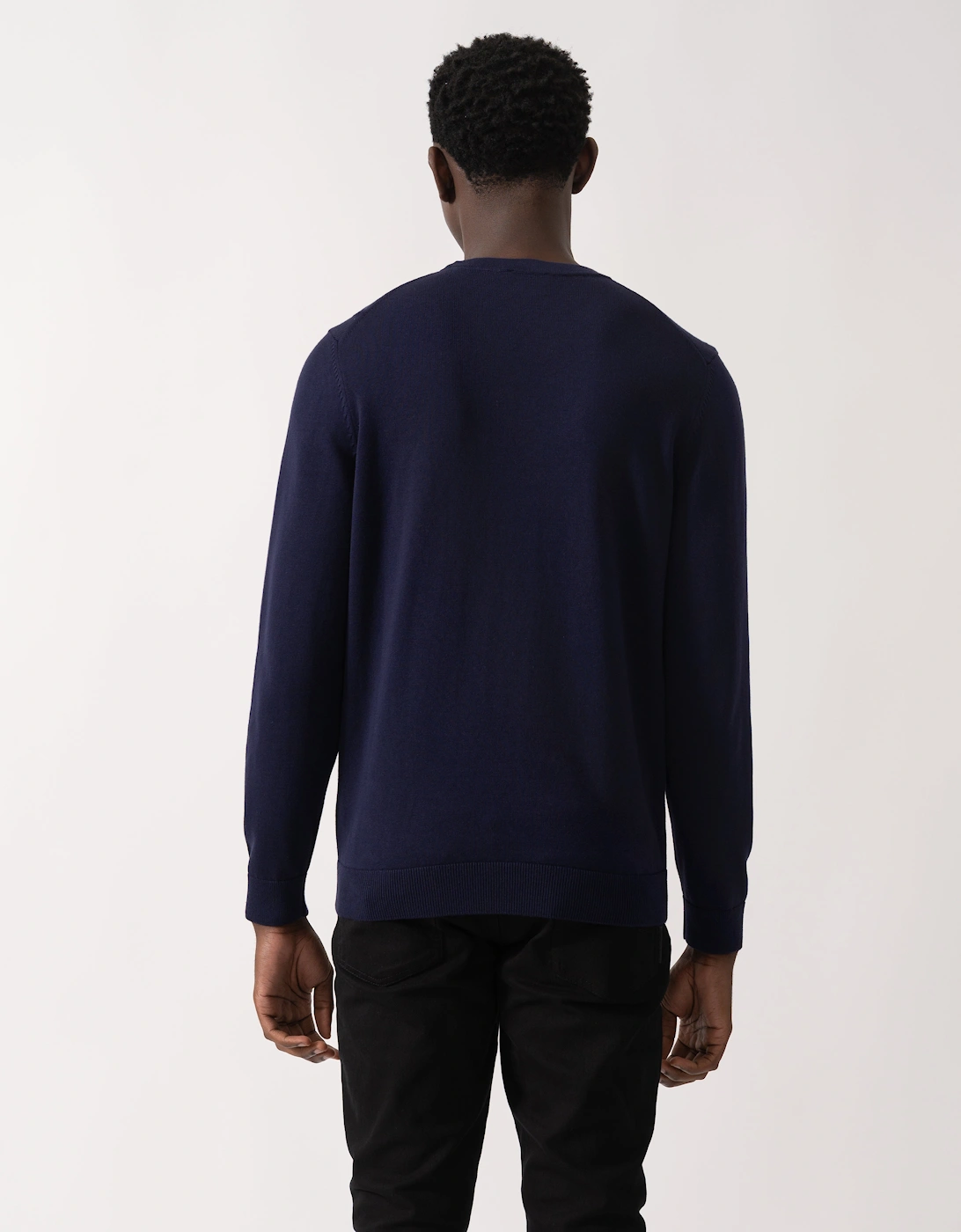 HUGO San Cassius Mens Crew Neck Sweater - Navy 418