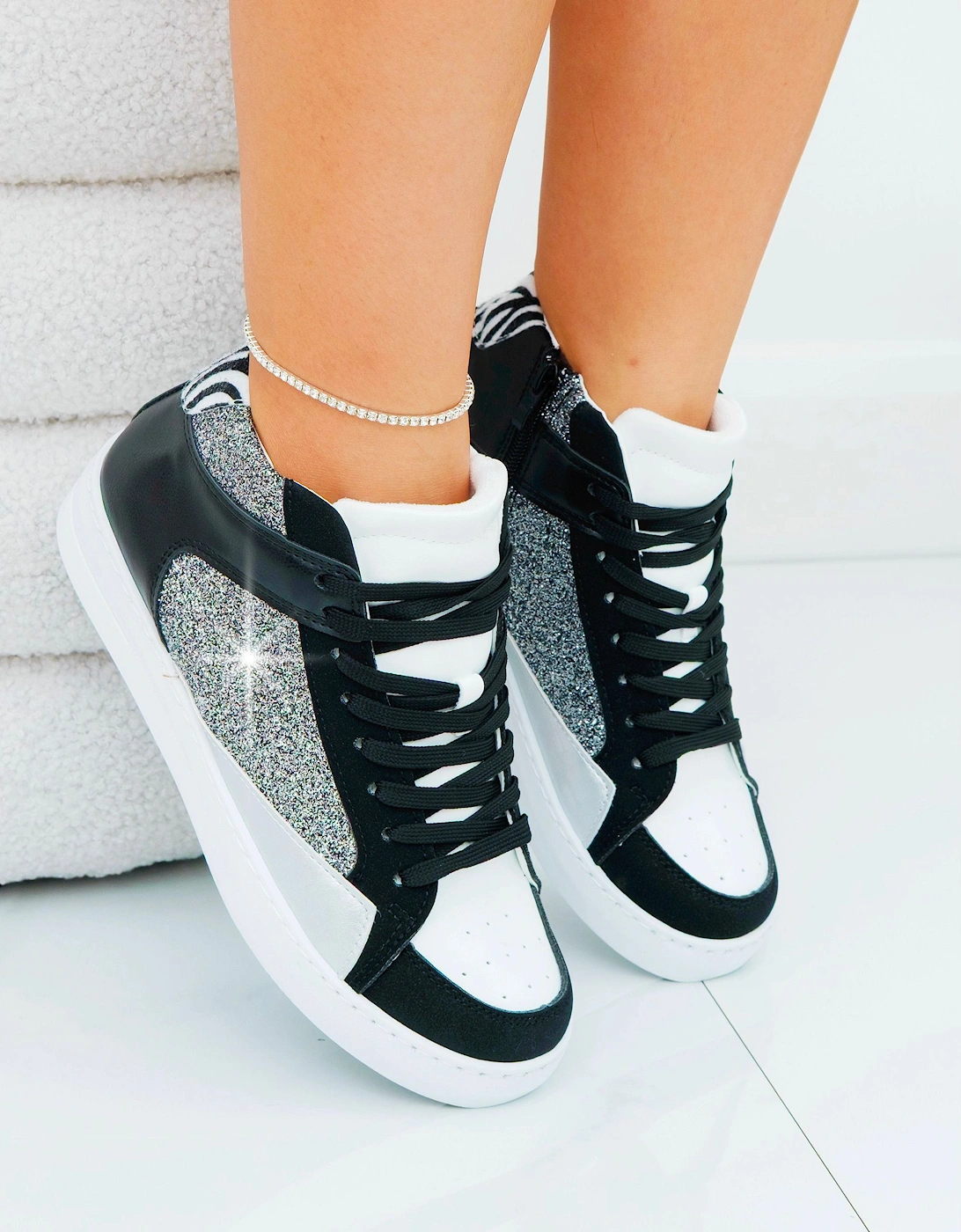 Glitter Glam Safari Trainers Limited Edition, 2 of 1