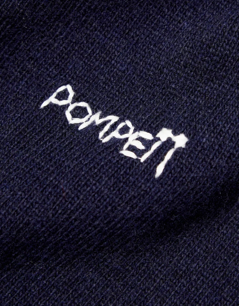 Equestrian Navy Knit Sweatshirt