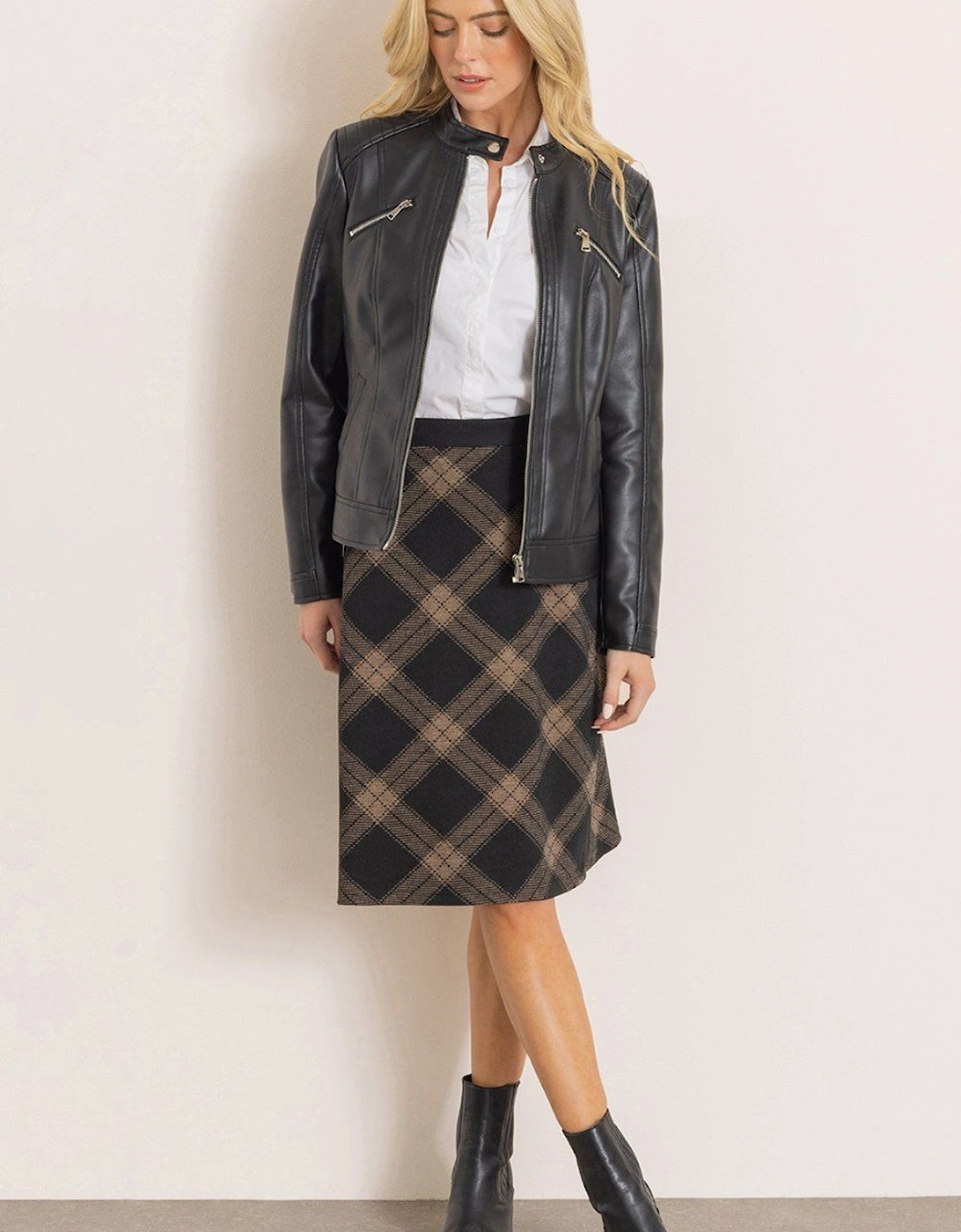 Checked Pull On Skirt, 2 of 1