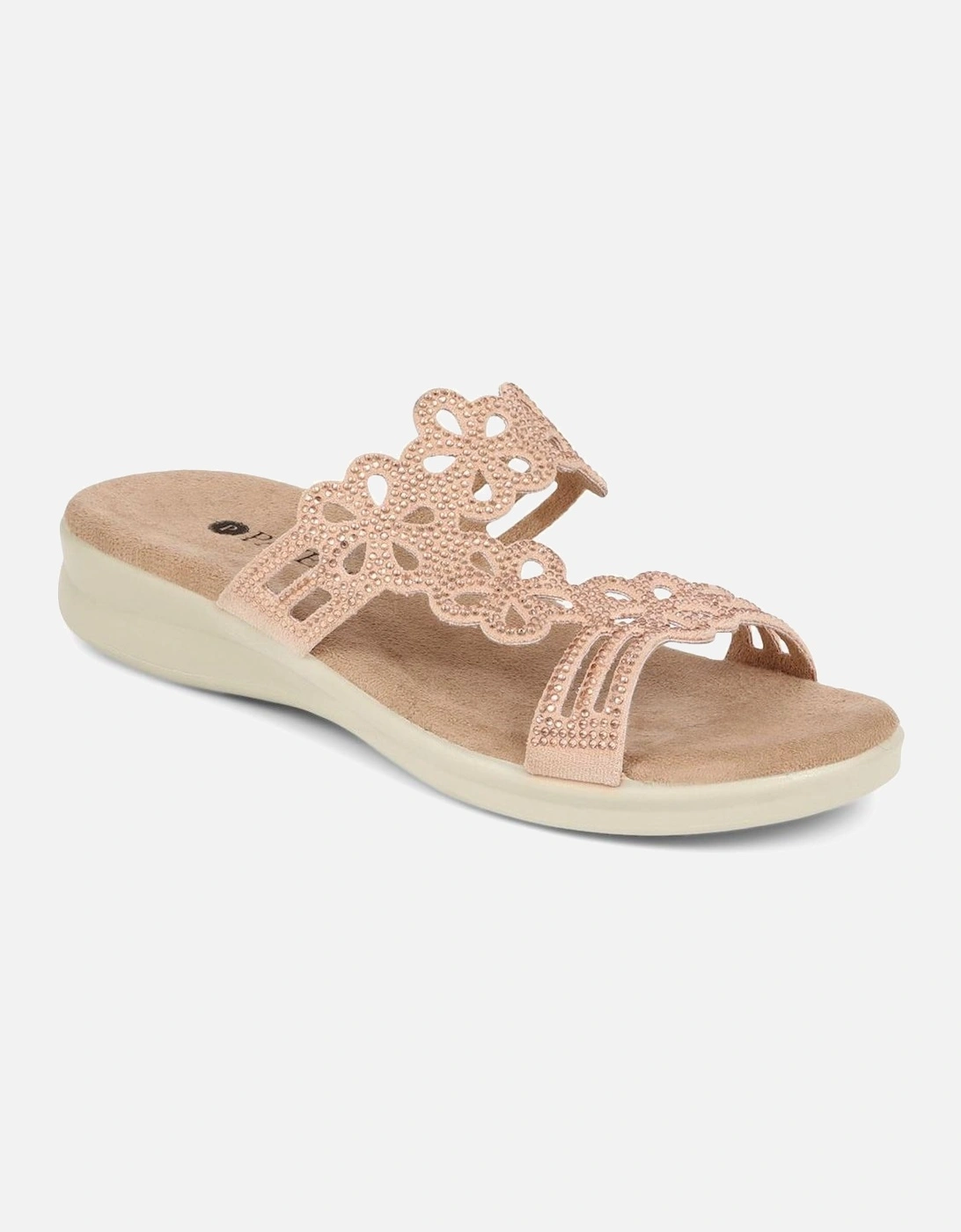 Embellished Floral Mules, 2 of 1