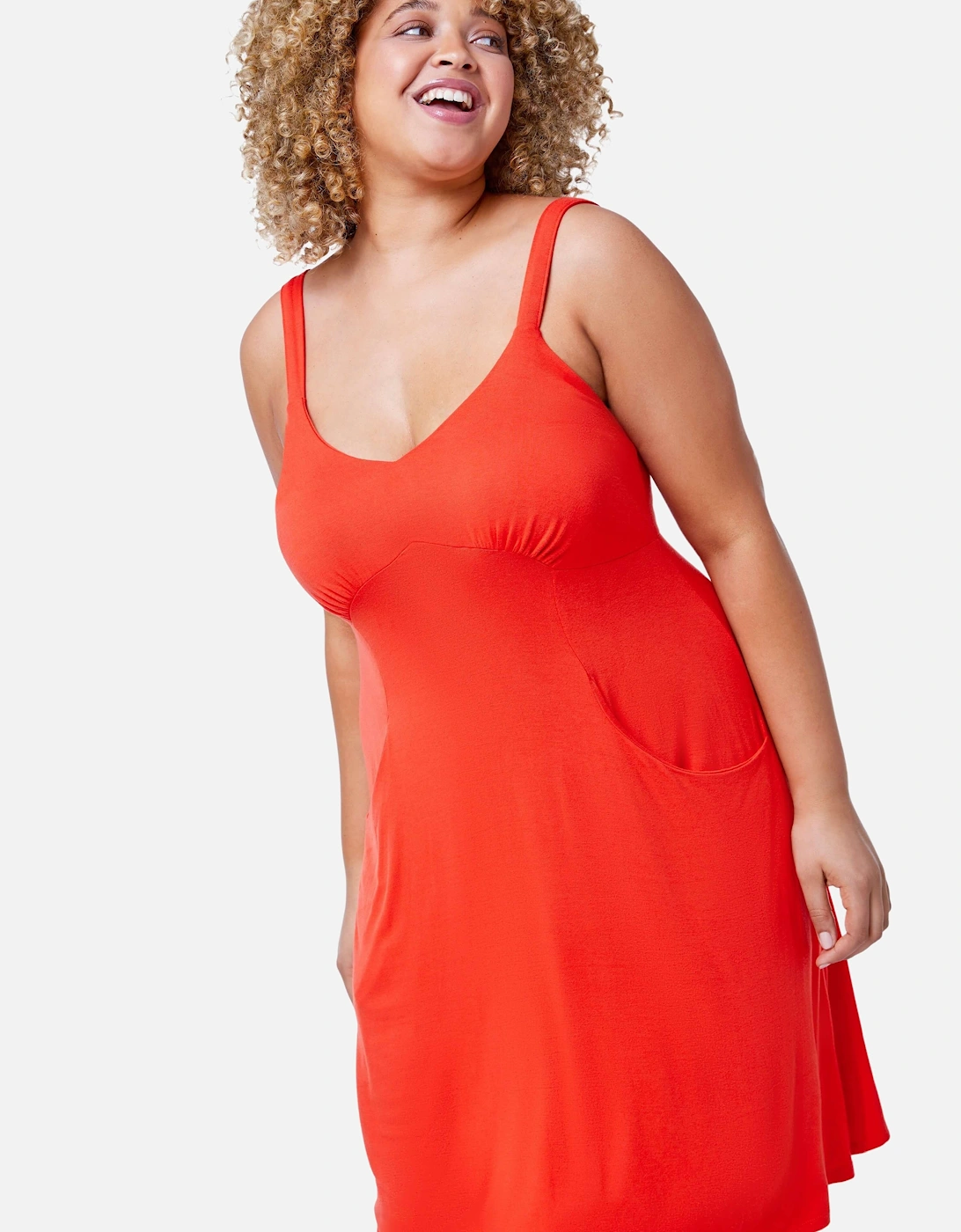 Curve Strappy Pocket Sun Dress, 2 of 1