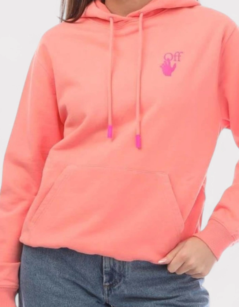 Hands Pocket Hoodie Pink
