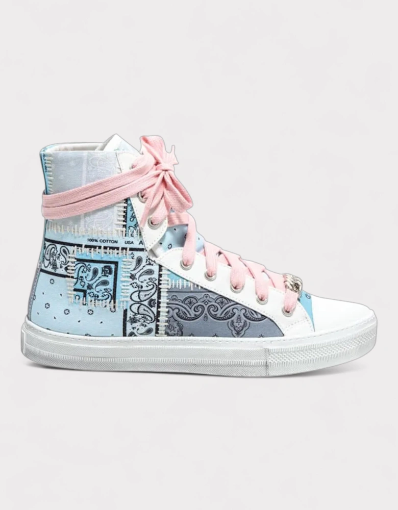 Sunset Bandana High Patchwork Light Blue