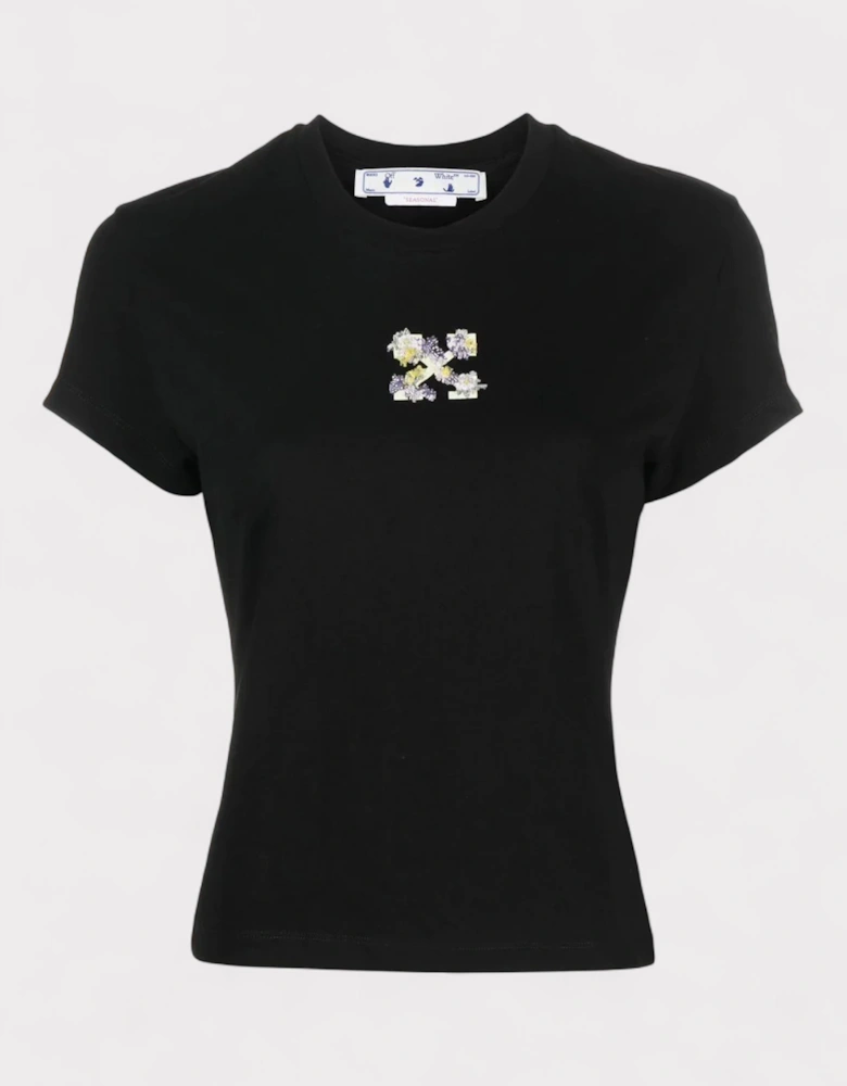 Mini Arrow Floral T-shirt Black