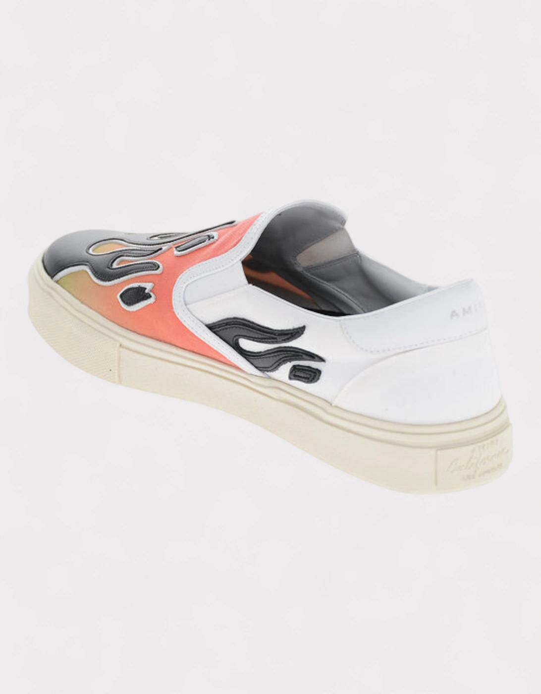 Flame Canvas Slip-on Sneakers