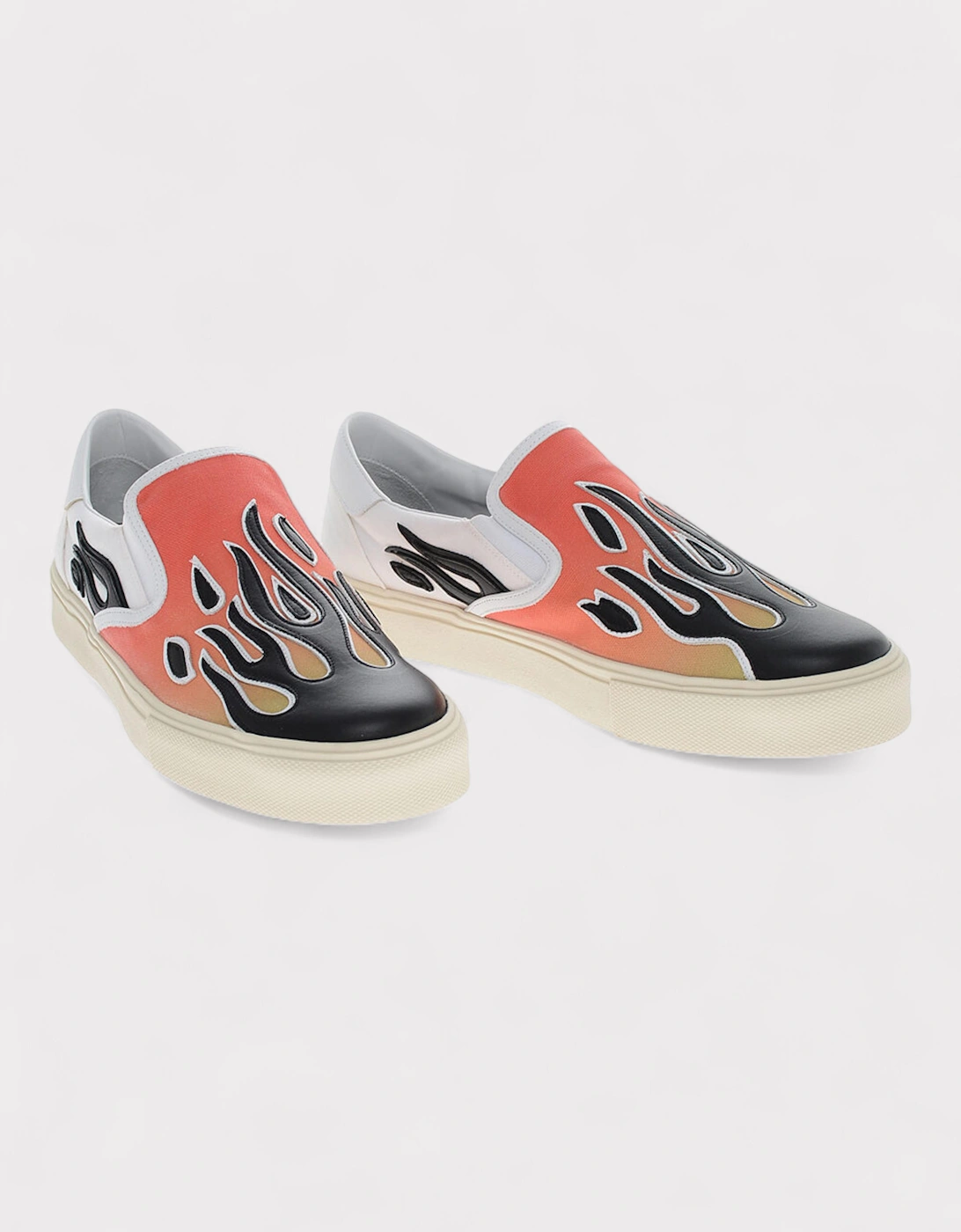 Flame Canvas Slip-on Sneakers