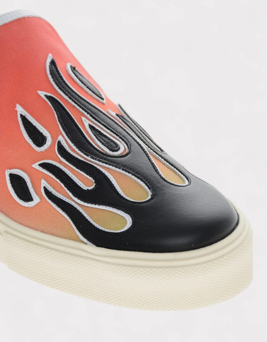 Flame Canvas Slip-on Sneakers