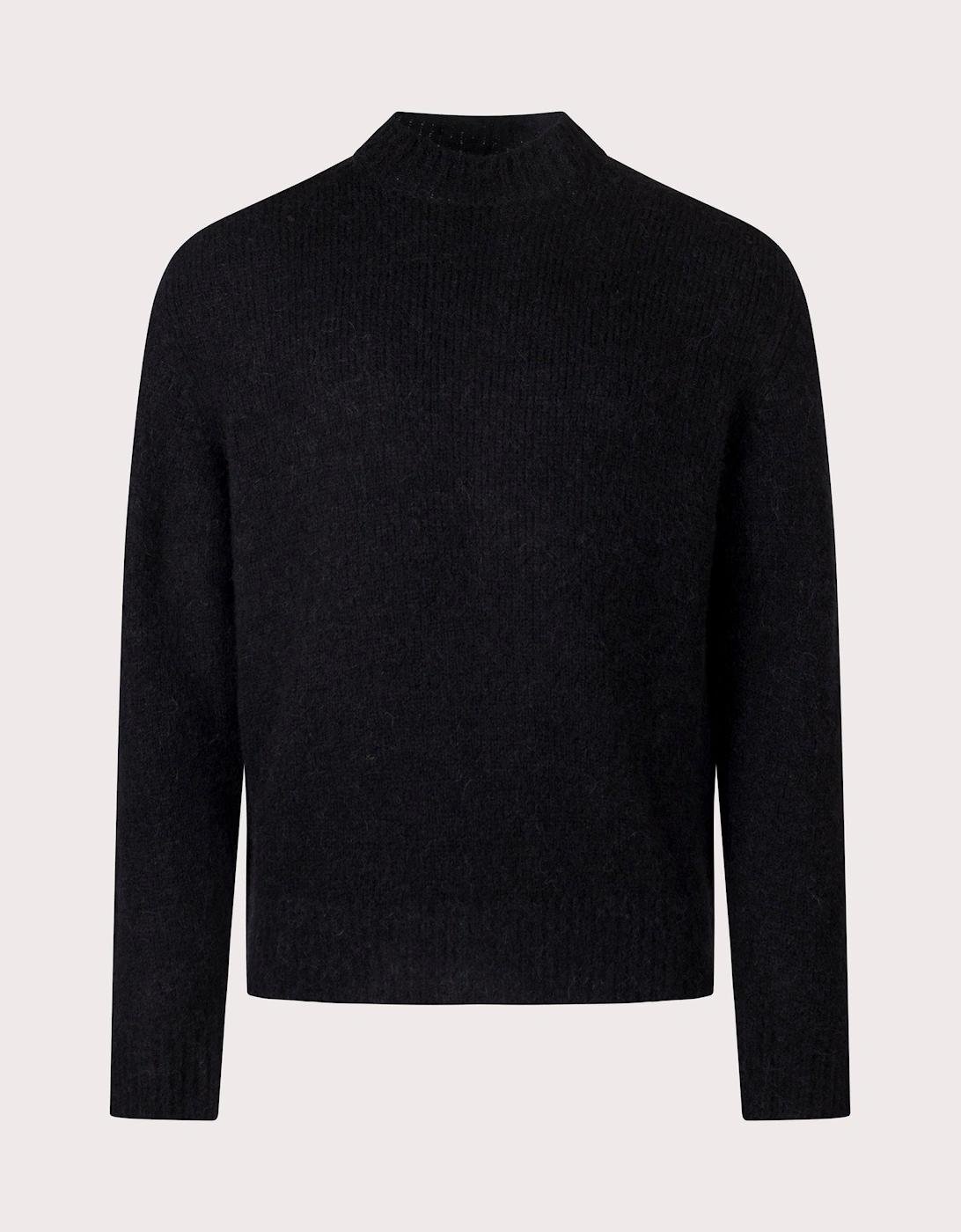 Relaxed Fit Rasmus Mock Neck Brushed Sweatshirt, 3 of 2