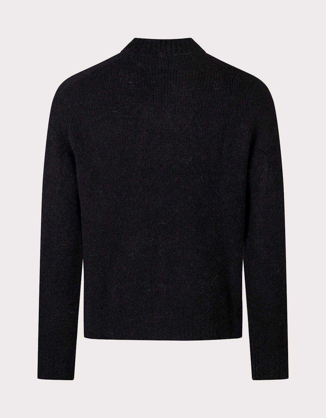 Relaxed Fit Rasmus Mock Neck Brushed Sweatshirt