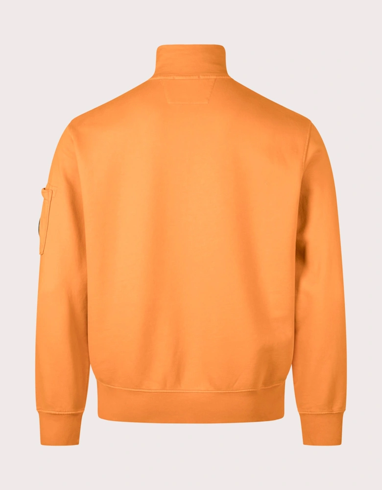 Diagonal Fleece Quarter Zip Sweatshirt