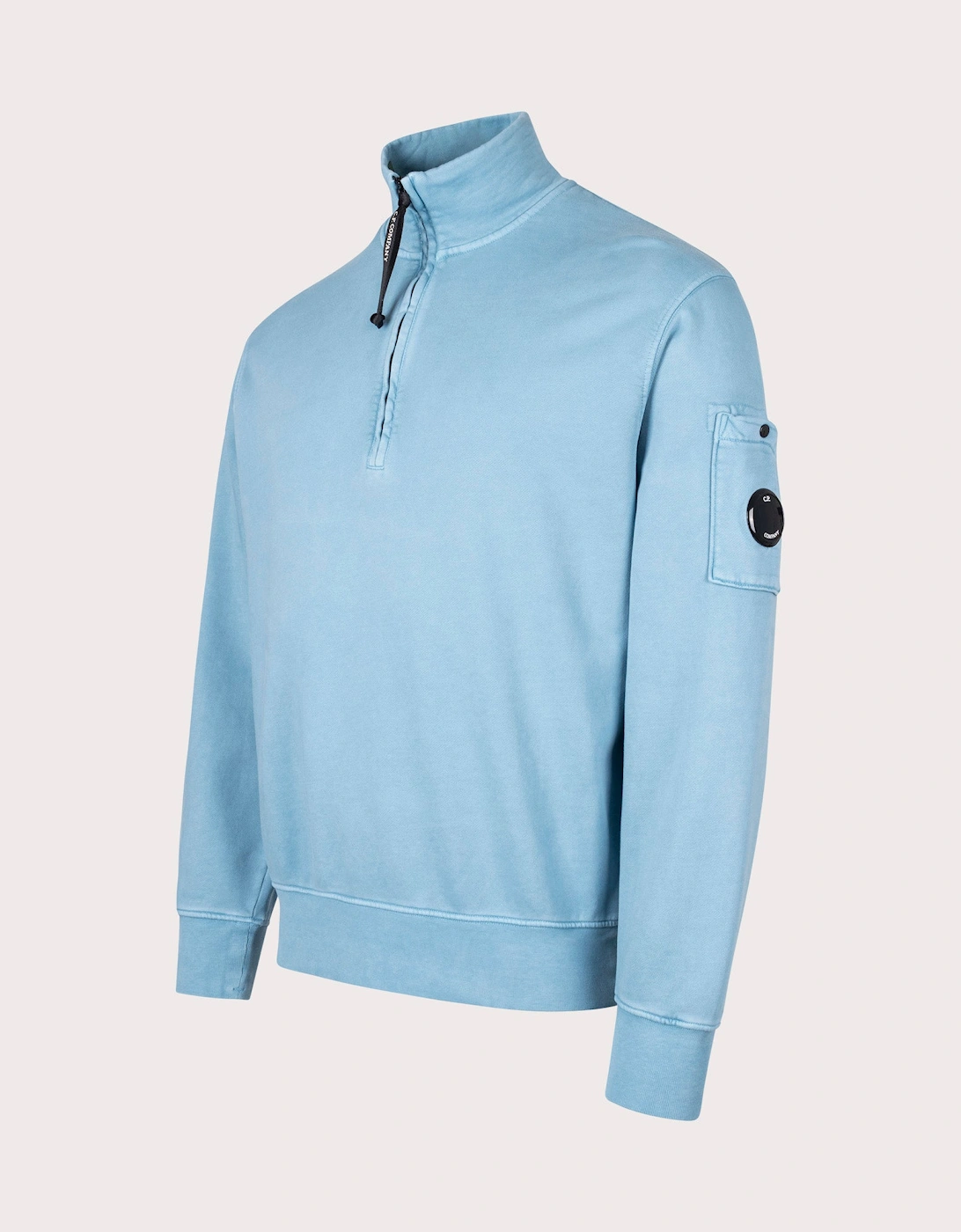 Diagonal Fleece Quarter Zip Sweatshirt, 5 of 4
