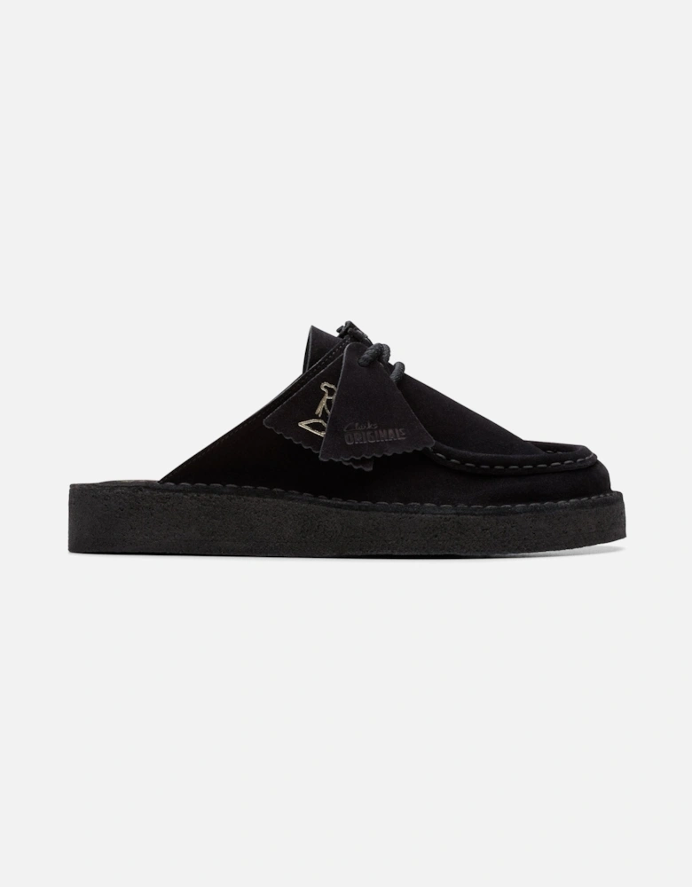 Desert Nomad Mule Black Suede Slip Ons,Mules