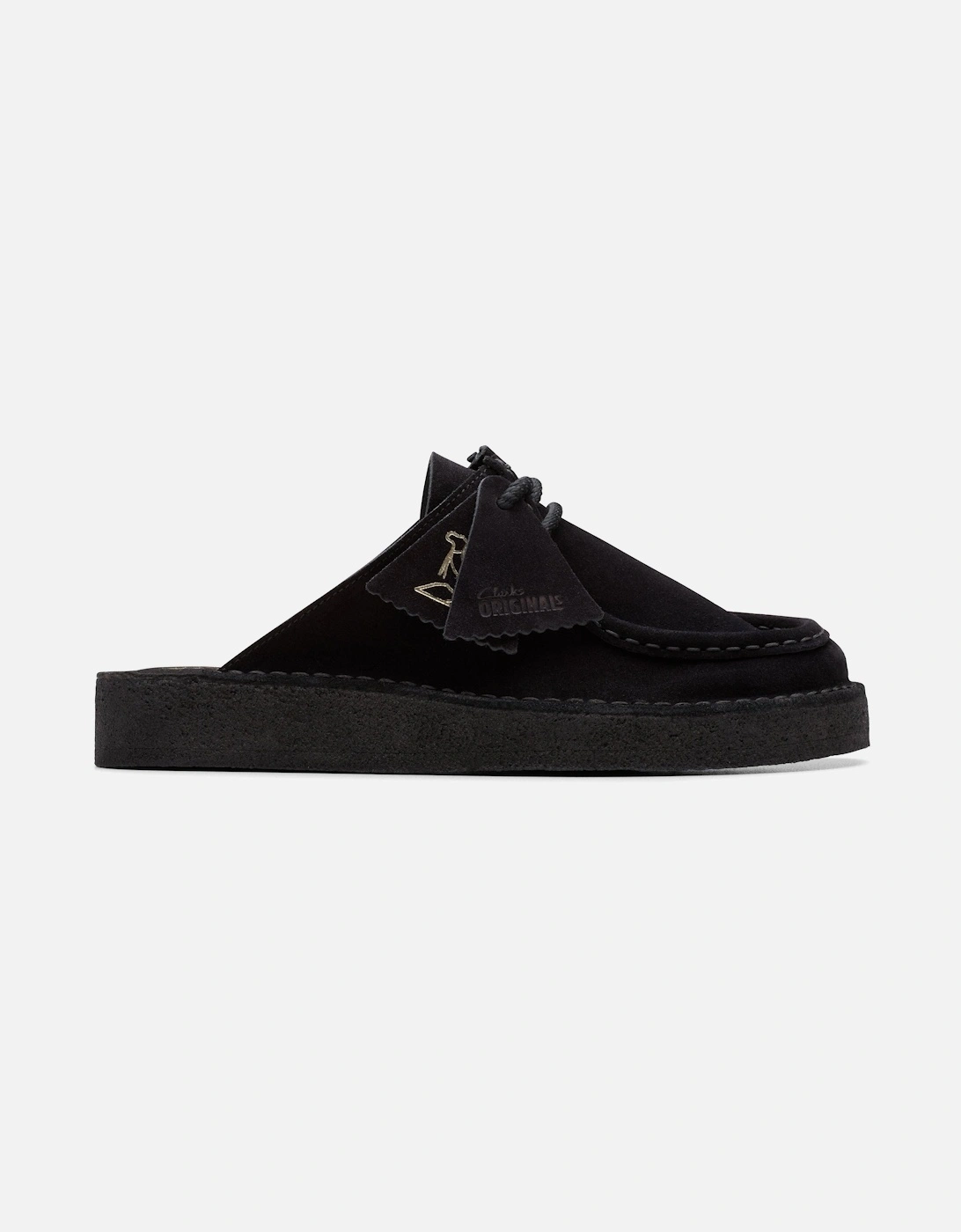 Desert Nomad Mule Black Suede Slip Ons,Mules, 2 of 1
