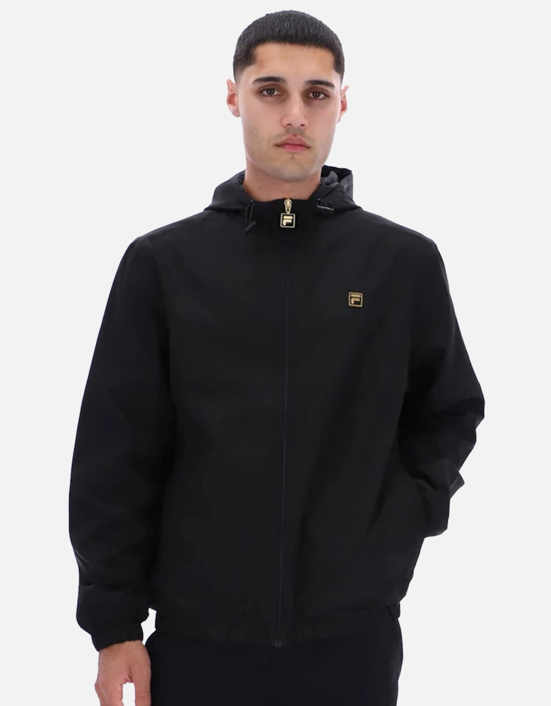 Ian Full Zip Hooded Jacket Black