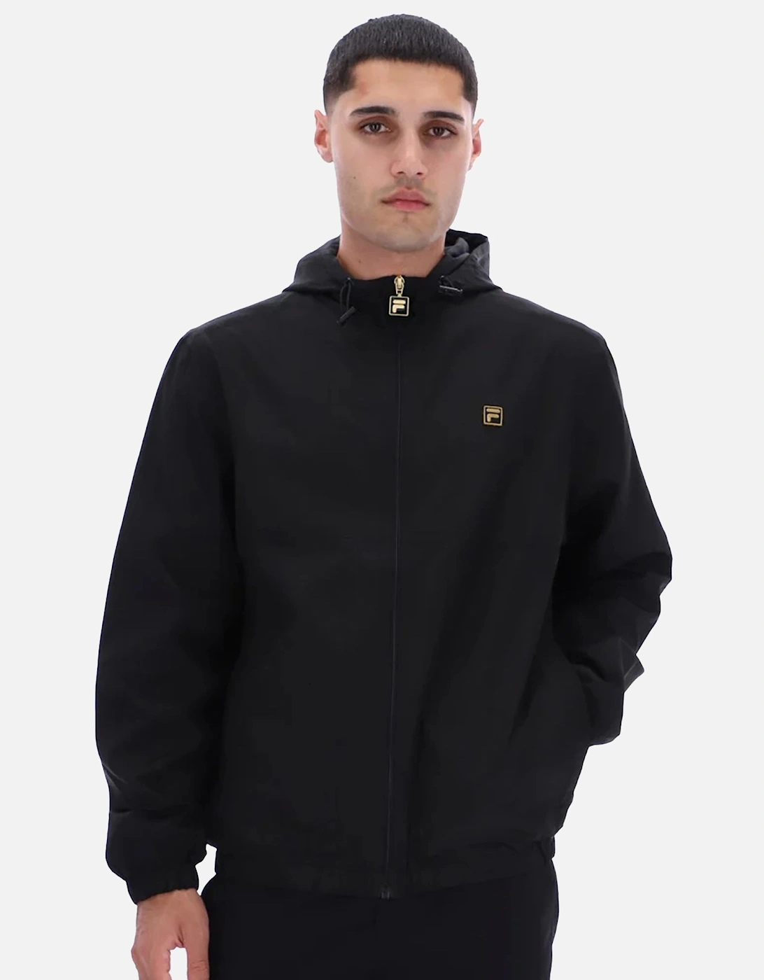 Ian Full Zip Hooded Jacket Black