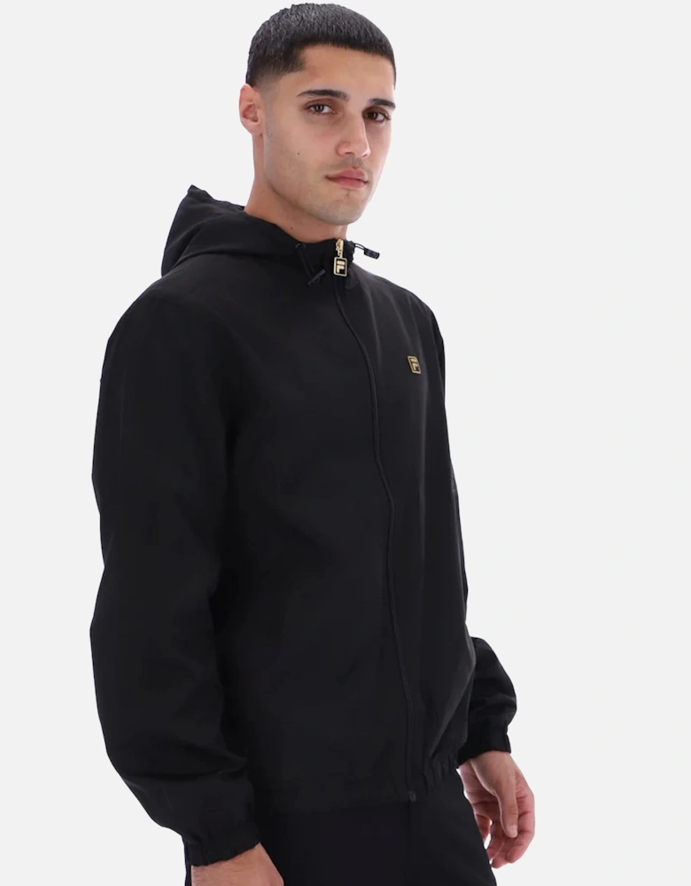 Ian Full Zip Hooded Jacket Black