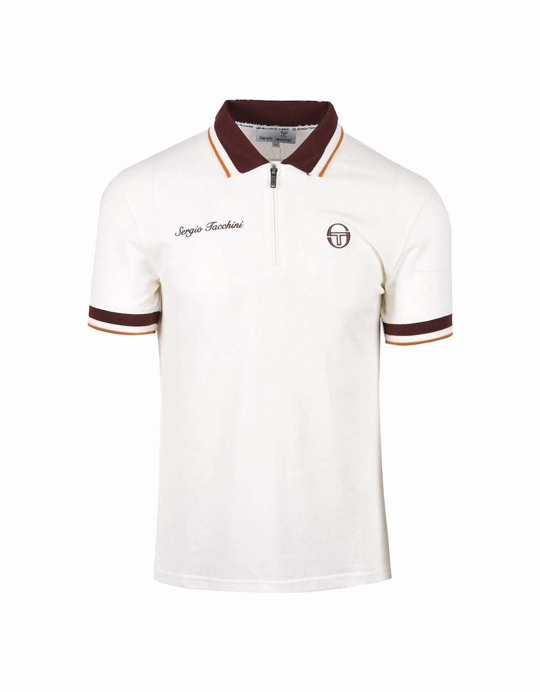 Nanto Half Zip Polo Shirt Gardenia, 4 of 3