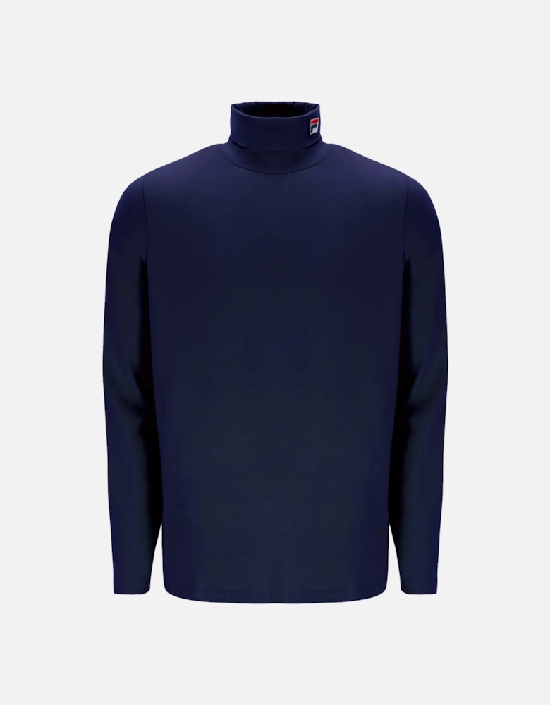 19th Classic Roll Neck Sweater Tee Navy