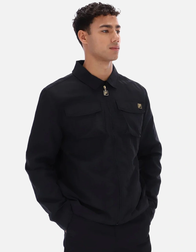 Kasa Full Zip Overshirt Black