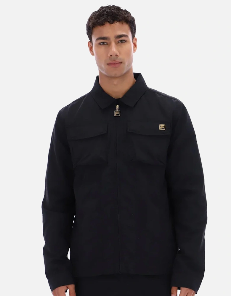 Kasa Full Zip Overshirt Black