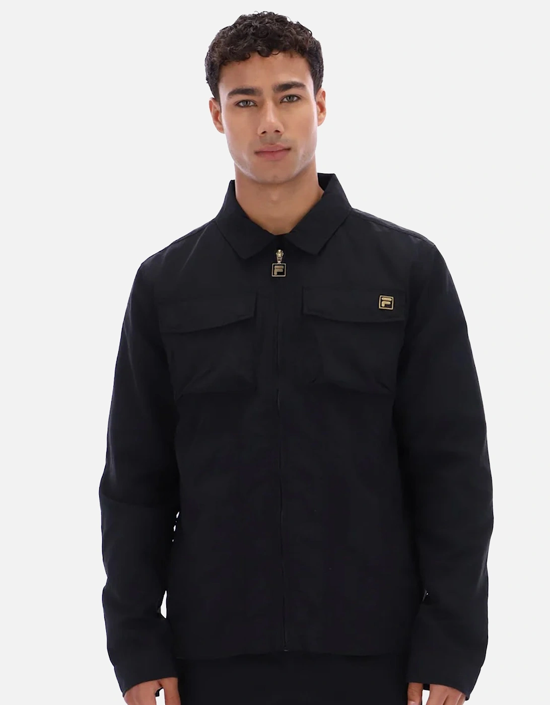 Kasa Full Zip Overshirt Black