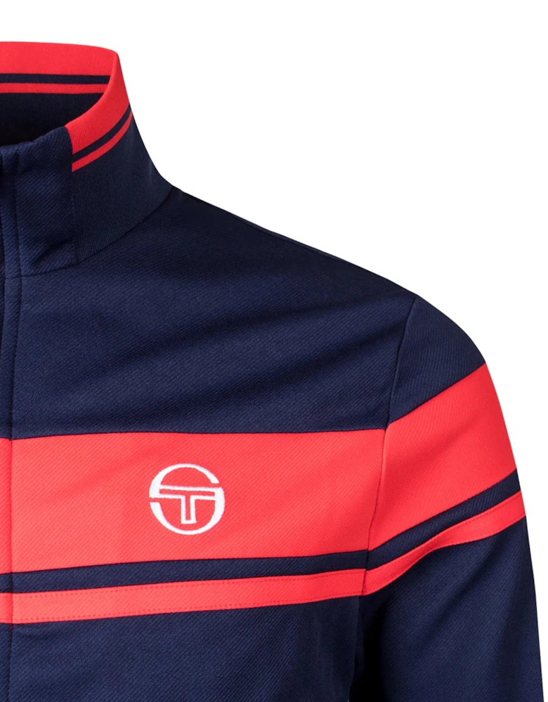 Damarindo Track Top Jacket Maritime Blue/Adrenaline Rush