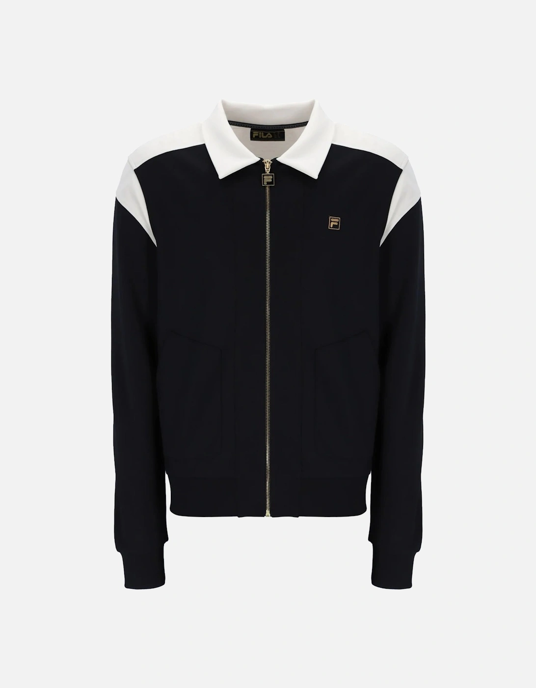 Morton Contrast Panels Full Zip Track top Jacket Black/Tofu, 5 of 4