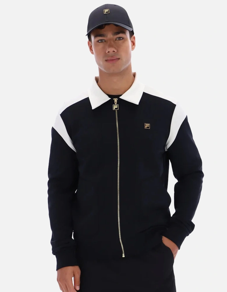 Morton Contrast Panels Full Zip Track top Jacket Black/Tofu