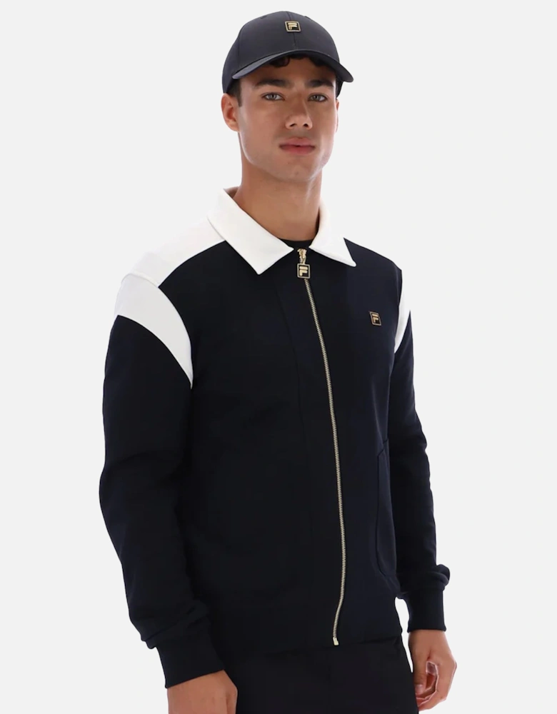 Morton Contrast Panels Full Zip Track top Jacket Black/Tofu